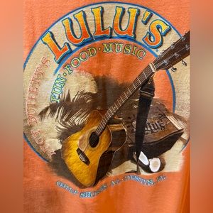 Comfort Color Tee - Lulu’s Restaurant, Gulf Shores. L Orange color